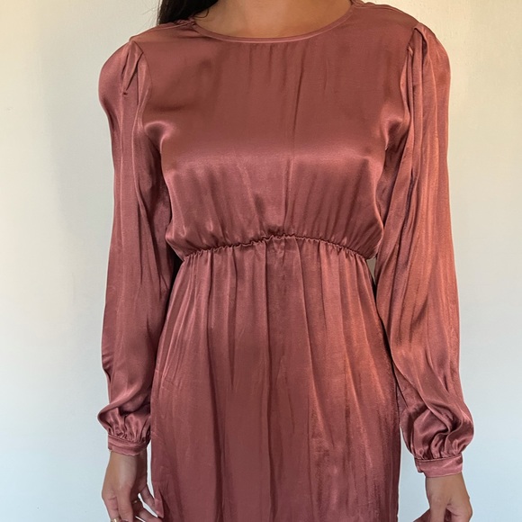 Zara Long Bell Sleeve Dress - Picture 3 of 8